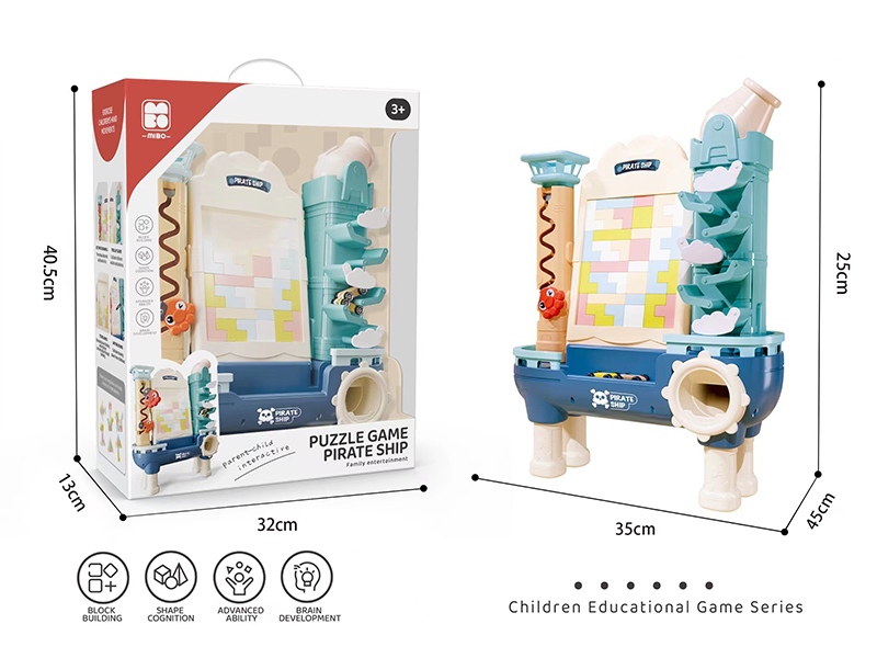 Tetris Puzzle Game Pirate Ship