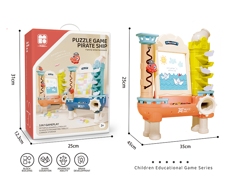 Tetris Puzzle Game Pirate Ship