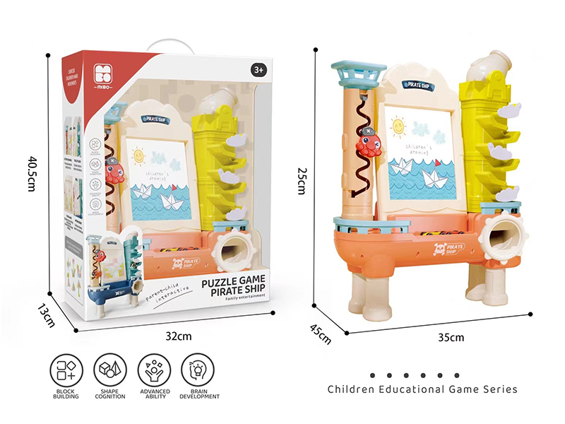 Tetris Puzzle Game Pirate Ship