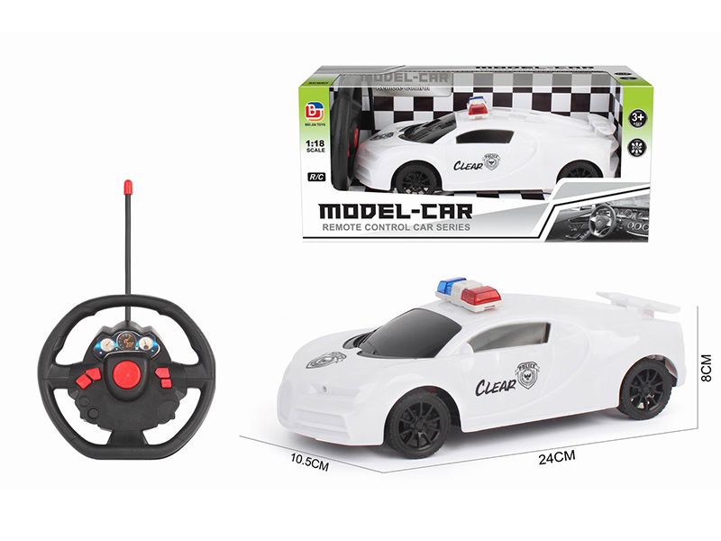 1:18 4Ch R/C Police Bujiadi Car Steering Wheel