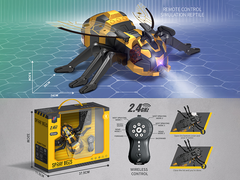 2.4G Remote Control Spray Mechanical Bee
