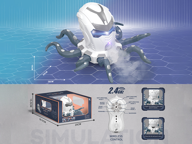 2.4G Remote Control Spray Octopus