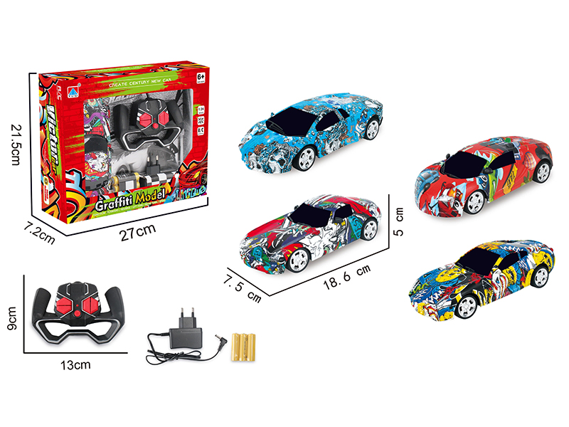 1:24 4-Channel Remote Control Graffiti Car