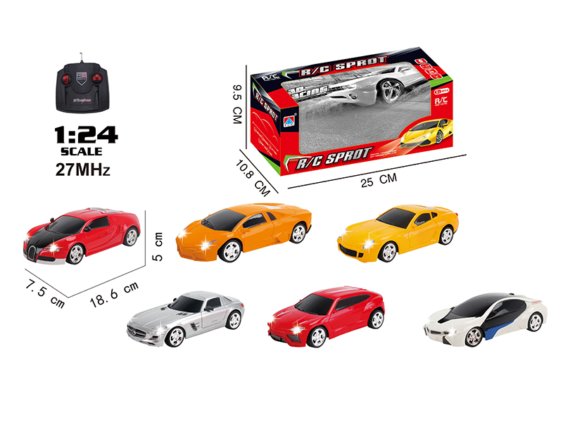 1:24 4-Channel Remote Control Car With LED Light