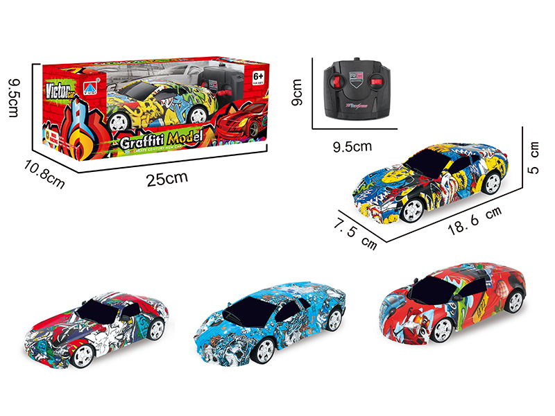 1:24 4-Channel Remote Control Graffiti Car