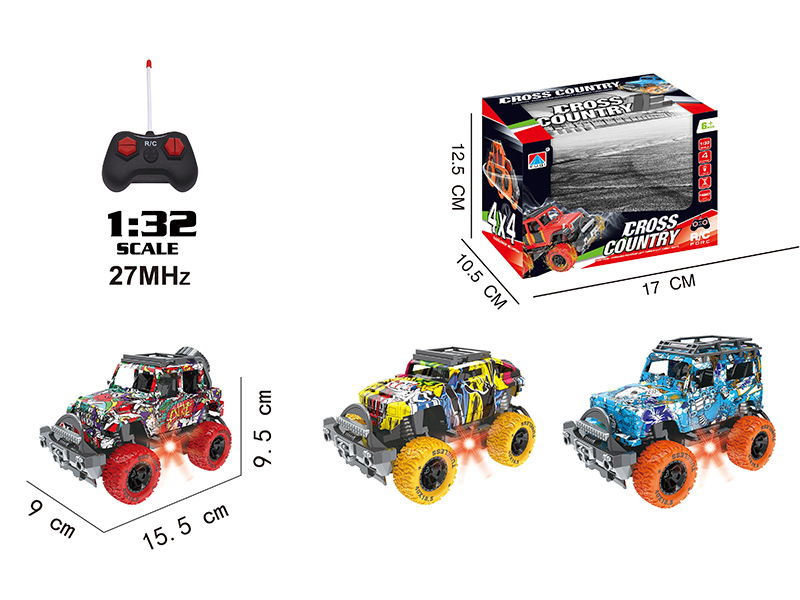 1:32 4-Channel Remote Control Graffiti Off-Road Vehicle With Light