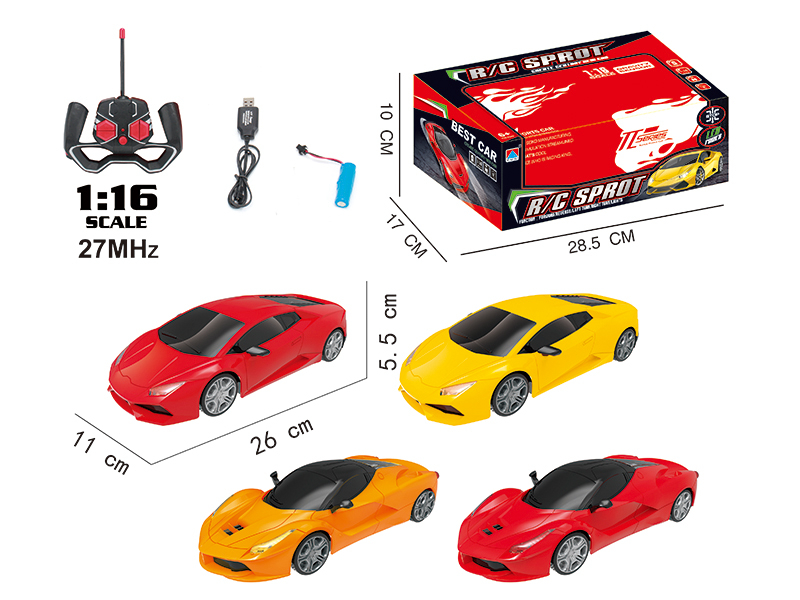 1:16 4-Channel Remote Control Car With Light,USB