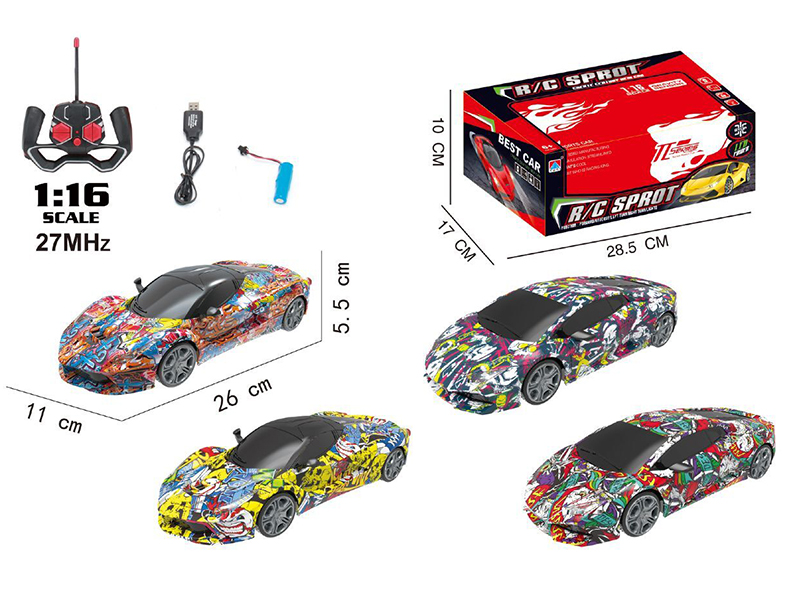 1:16 4-Channel Remote Control Car With Light,USB