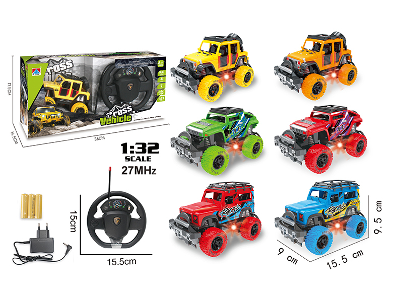 1:32 4-Channel Remote Control Off-Road Jeep With LED Light