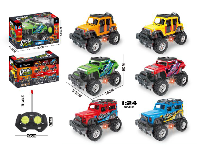 1:24 4-Channel Remote Control Off-Road Vehicle With Light