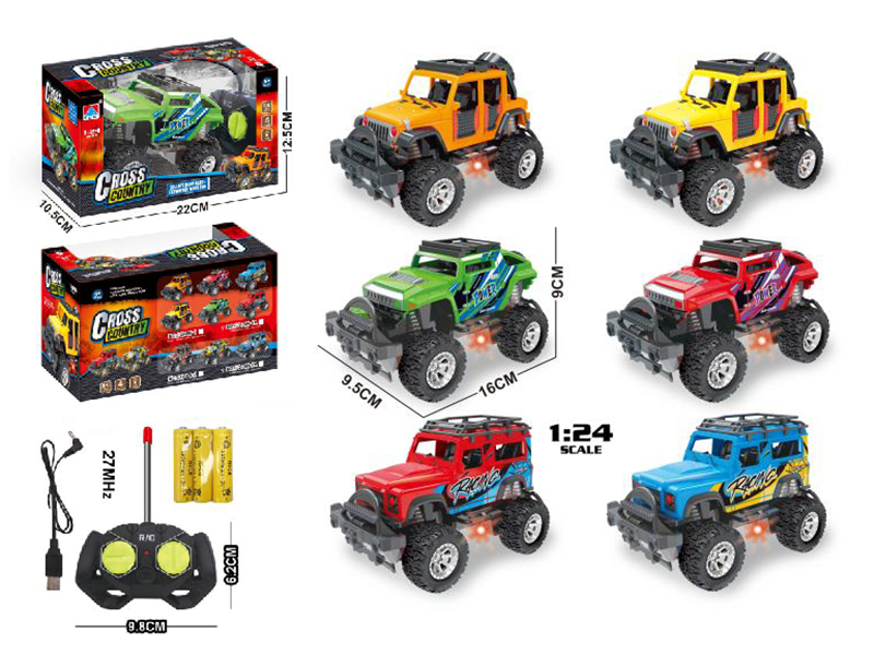 1:24 4-Channel Remote Control Off-Road Vehicle With Light