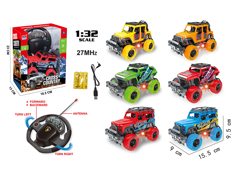 1:32 4-Channel Remote Control Off-Road Vehicle With Light