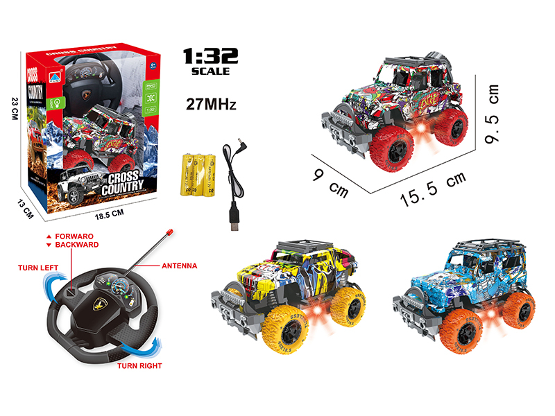 1:32 4-Channel Remote Control Graffiti Off-Road Vehicle With Light