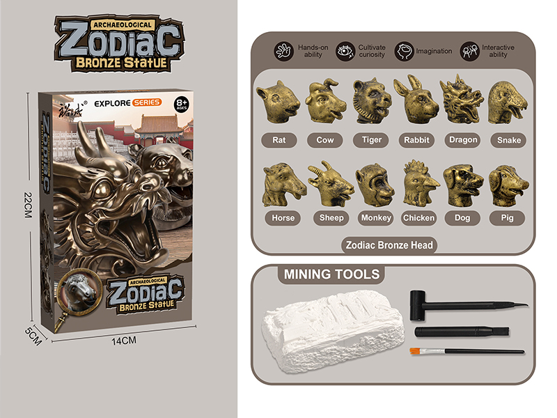 Excavate Twelve Copper Heads Toy