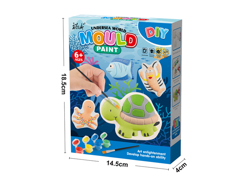 DIY Gypsum Ocean Painting Toy