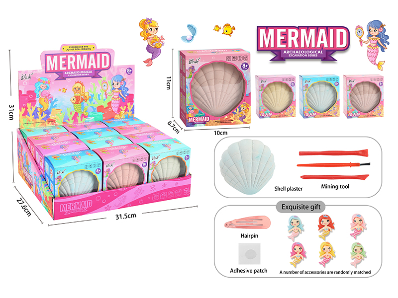 12PCS Shell Excavate Archaeological Toy