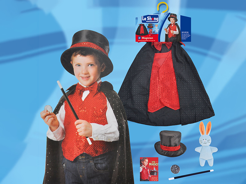 Kids Cosplay Costumes Magician Clothes Set