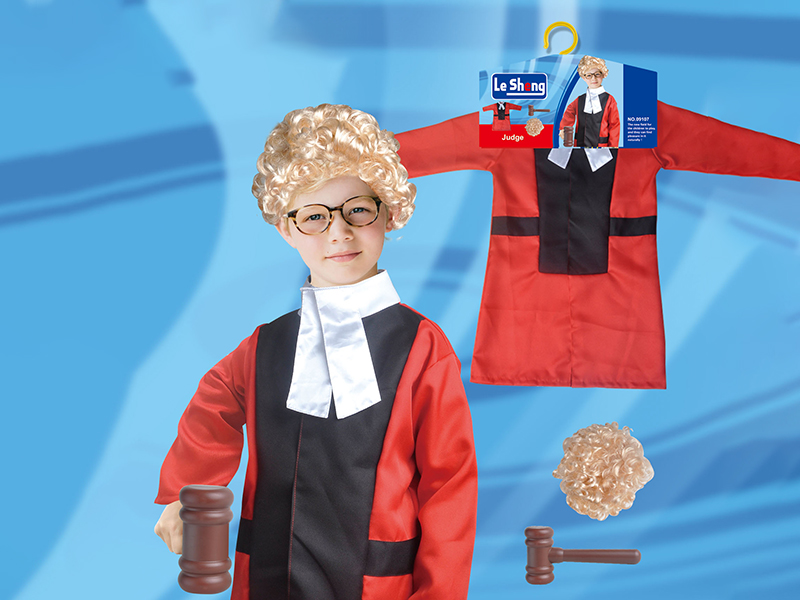Kids Cosplay Costumes Judge Clothes Set