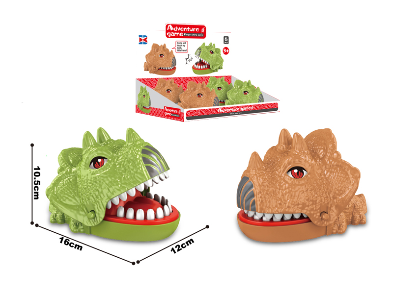 6PCS Medium Dinosaur Bite Finger Toys