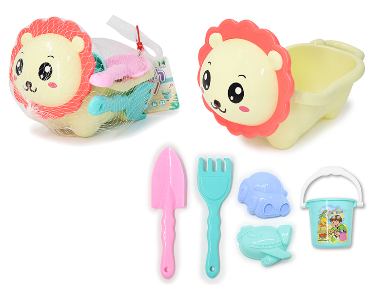 Cartoon Lion Beach Toys(6PCS)