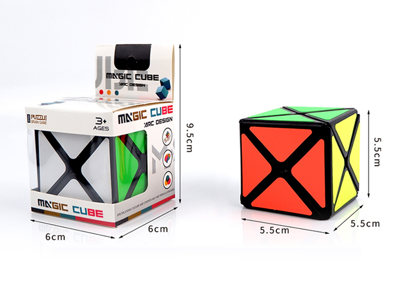 5.5CM Black Maple Eight Axis Solid Rubik's Cube