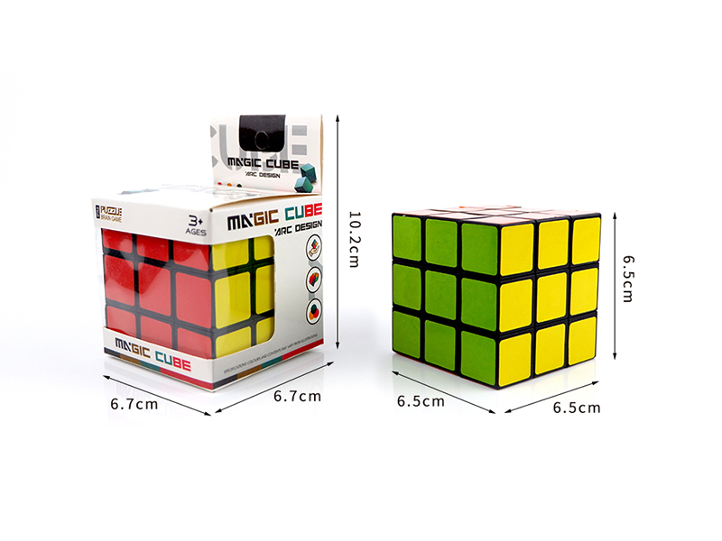 6.5CM Black Background Rubik's Cube