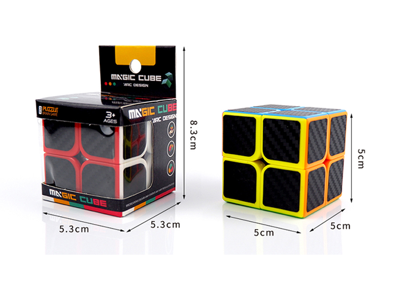 5Cm Second-Order Solid Color Carbon Fiber Rubik'S Cube