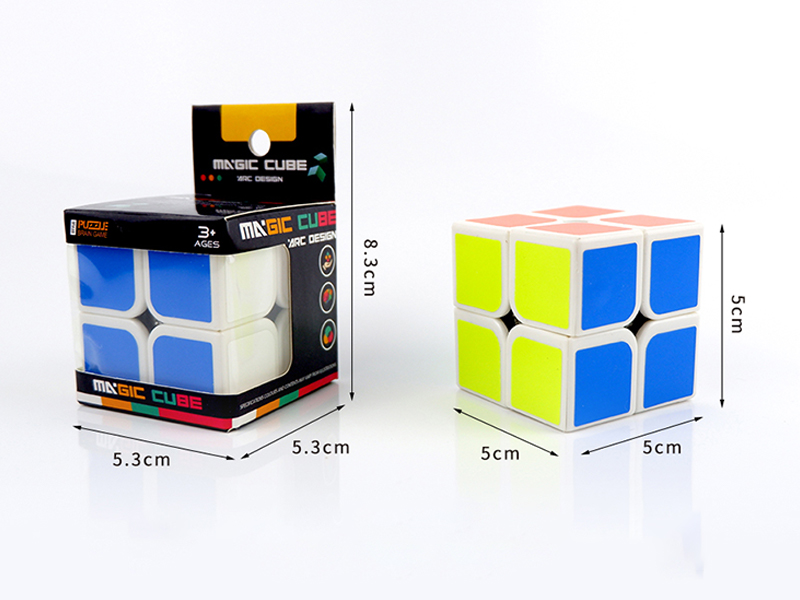 5Cm Second-Order White Background Rubik'S Cube