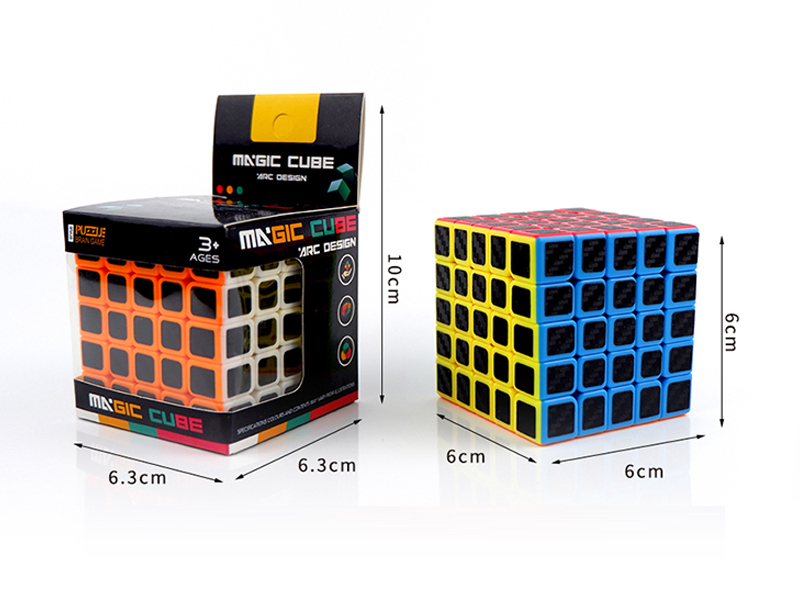 Fifth Order Solid Color Carbon Fiber Rubik'S Cube