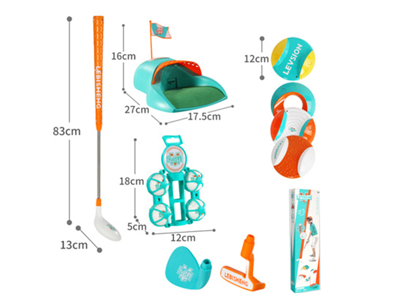 Golf Set With Electric Pitching Machine And Solid Balls