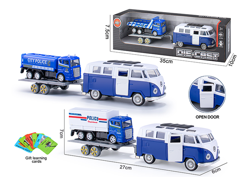 Pull Back Door Opening Alloy Car Model