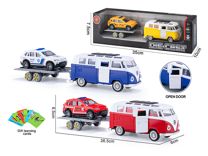 Pull Back Door Opening Alloy Car Model