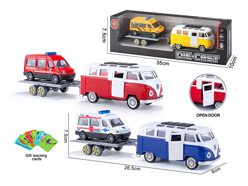 Pull Back Door Opening Alloy Car Model