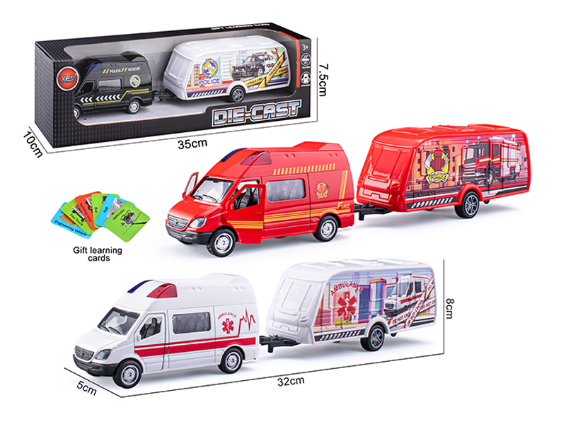 Pull Back Door Opening Alloy Car Model