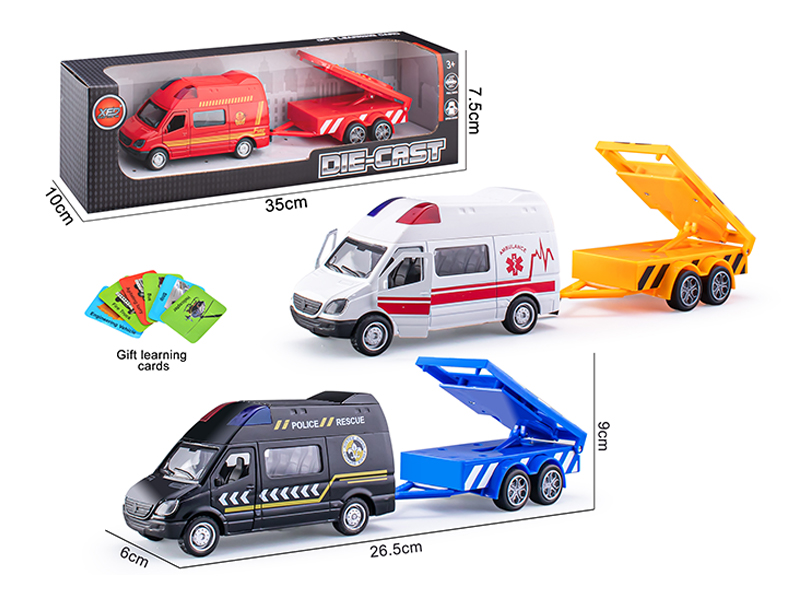 Pull Back Door Opening Alloy Car Model