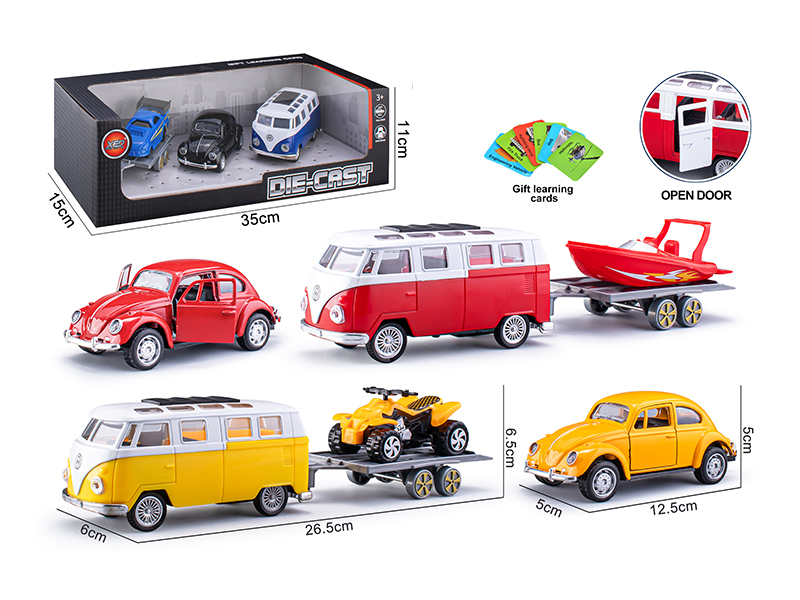 Pull Back Door Opening Alloy Car Model