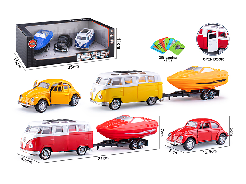 Pull Back Door Opening Alloy Car Model