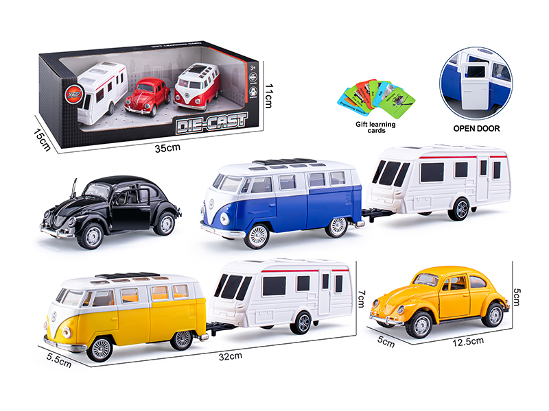 Pull Back Door Opening Alloy Car Model