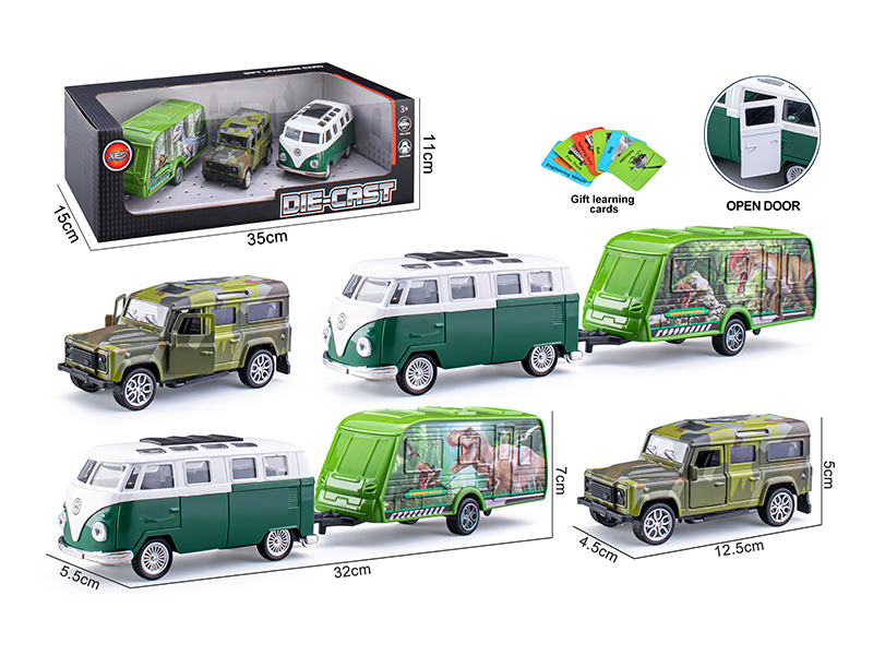 Pull Back Door Opening Alloy Car Model