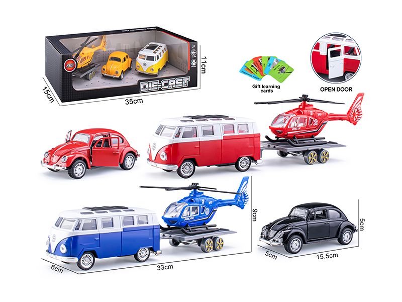 Pull Back Door Opening Alloy Car Model