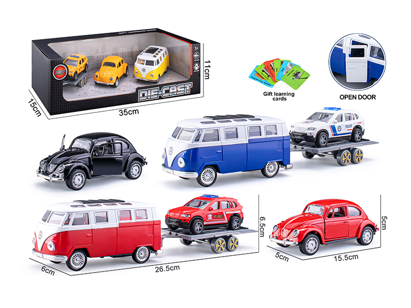 Pull Back Door Opening Alloy Car Model