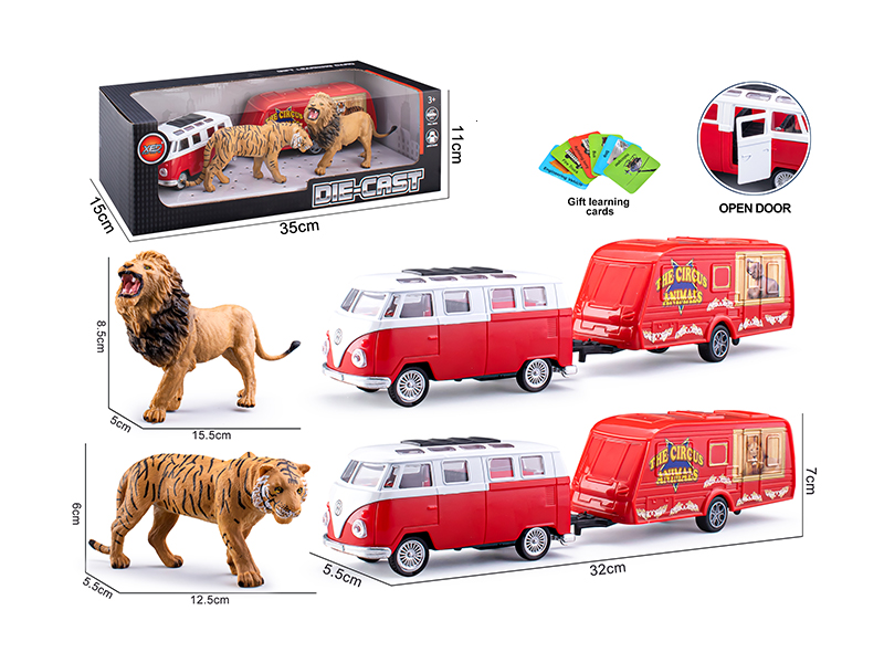 Pull Back Door Opening Alloy Car Model