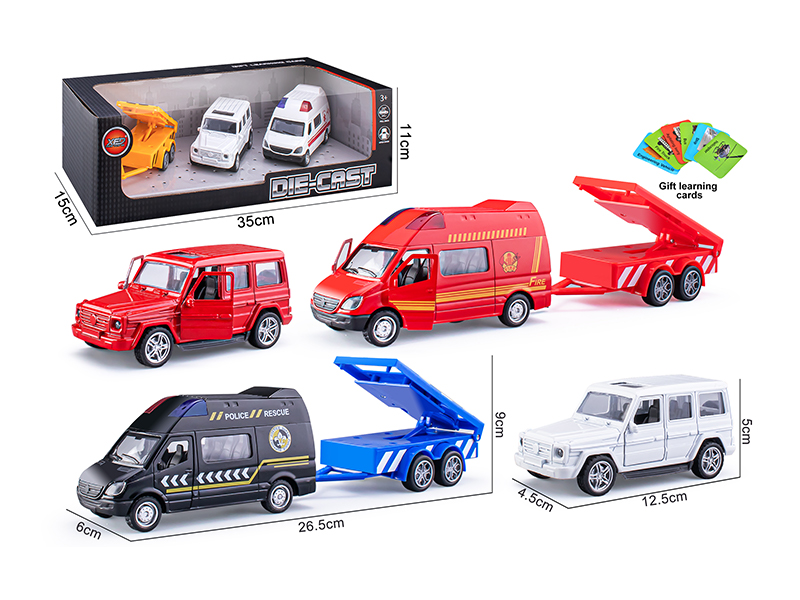 Pull Back Door Opening Alloy Car Model