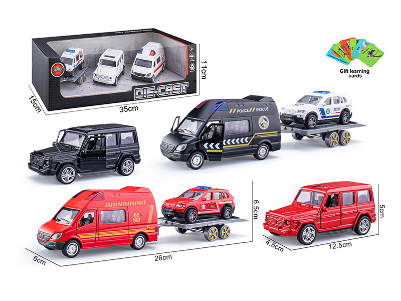 Pull Back Door Opening Alloy Car Model