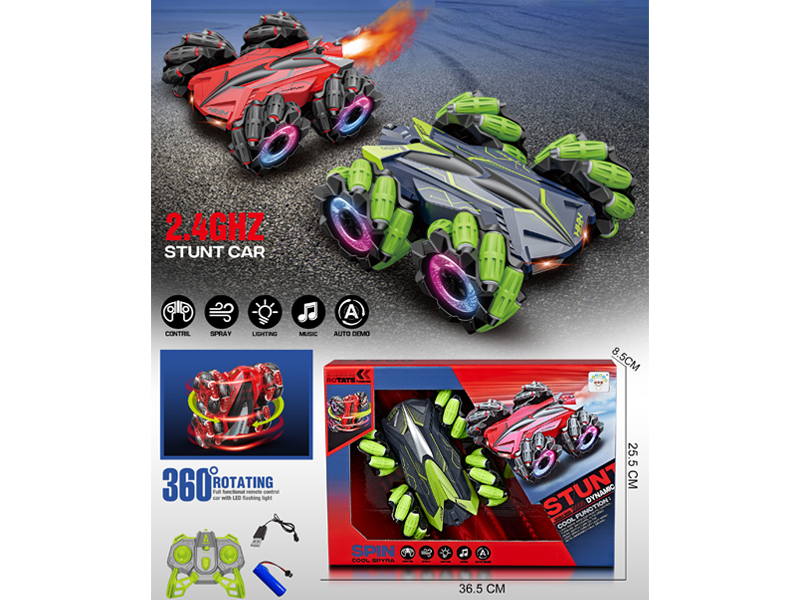 1:18 2.4G 10Ch R/C Double Sided Stunt Dance Side Drive