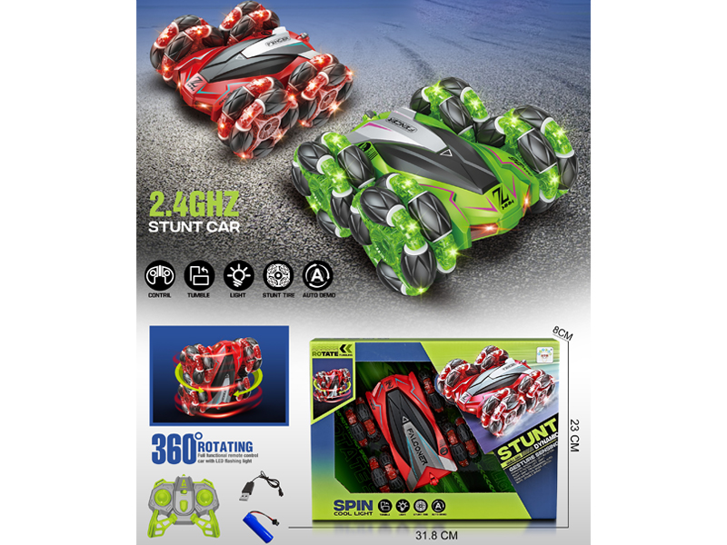 1:20 2.4G 7Ch R/C Drift Wheel Double-Sided Stunt Vehicle