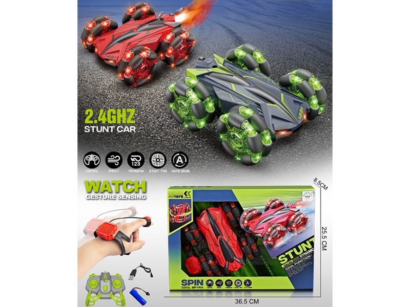 1:18 2.4G 10Ch R/C Drift Wheel Double-Sided Stunt Vehicle