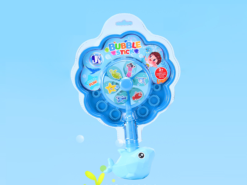 Cartoon Whale Windmill Bubble Stick
