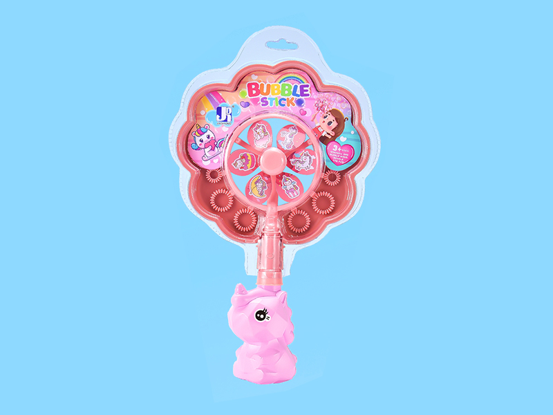 Cartoon Unicorn Windmill Bubble Stick