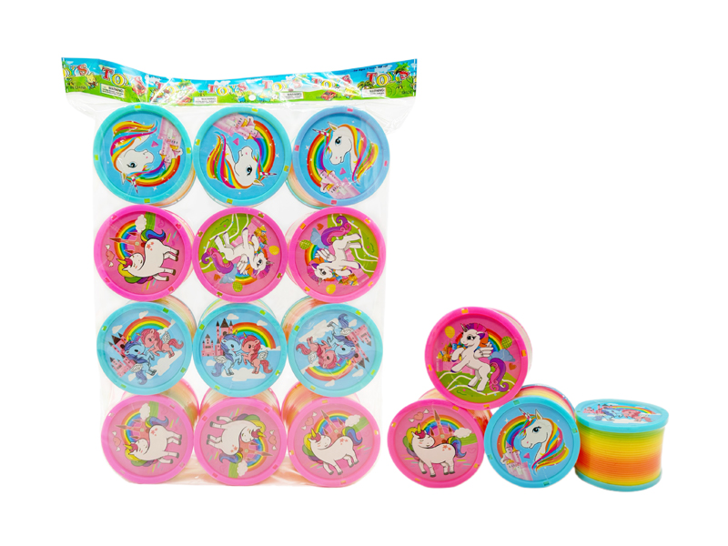 12PCS Unicorn Cover Rainbow Circle